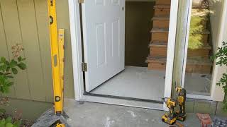 Jeld Wen Front Door Installation  Really crappy products and craftsmanship PART 1 [upl. by Refinej]