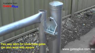 Gate Latch 2 way for round pipe and square [upl. by Luckett]