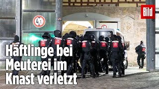 Gefängnismeuterei Polizei stürmt Knast in Thüringen  JVA Untermaßfeld [upl. by Surad]